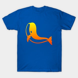 whale sunset gradient T-Shirt